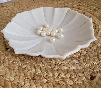 Picture of Serving Platter | Marble Cheese Platter | Marble Tray | Marble Leaf Tray