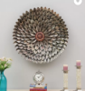 Picture of PitaraPlex Metal Wall Hanging Baberton Daisy Flower Home Décor, Brown,