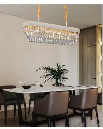 Picture of MOSQUE LEATHER LINEAR CHANDELIER