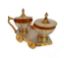 Picture of CRAFTING YOUR CURIOSITY Silver and Gold Plated Table Decor Trolley Set Mouth Freshener Best for Gifting, Return Gift, Diwali, New Year