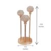Picture of Extreme Karigari 3 Arms Crystal Votive or Tea Light Candle Holders Stand Candle Holder Rose Gold | Candle Holder for Home Decoration, Diwali, Festivals, Christmas, New Year | 