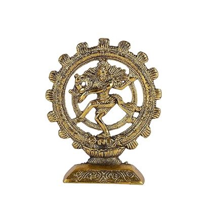 Picture of Metal Lord Shiva Dancing Natraj Statue Idol. Natraja Idol for Home Temple,Office,Gifts